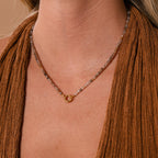 Sonnenstein Perlen Charm Halskette – Luftli