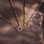 Sonnenstein Perlen Charm Halskette – Luftli