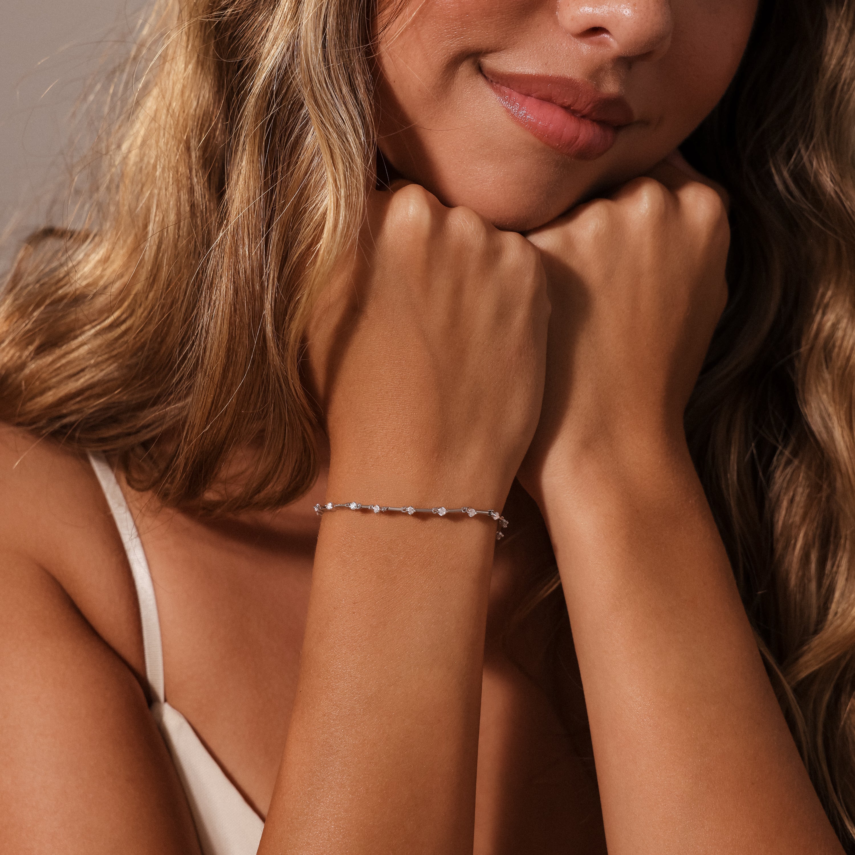 Sprinkle Diamant Tennis Armband – Luftli