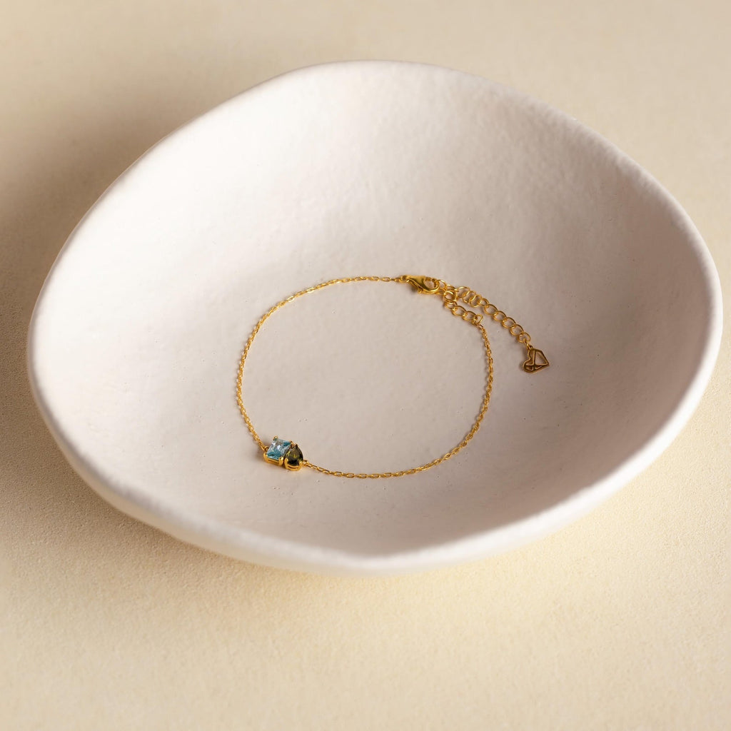 Toi et Moi Geburtsstein Armband – Luftli
