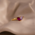 Toi et Moi Tropfen Herz Ring – Luftli