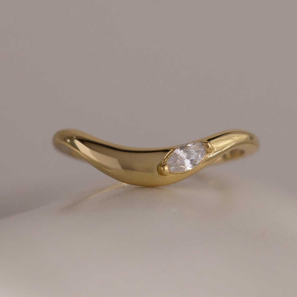 Zen Edelstein Kurven Ring – Luftli