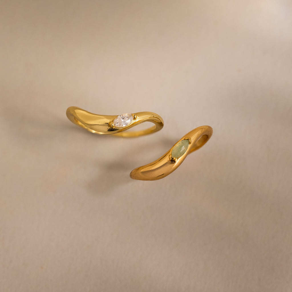 Zen Edelstein Kurven Ring – Luftli