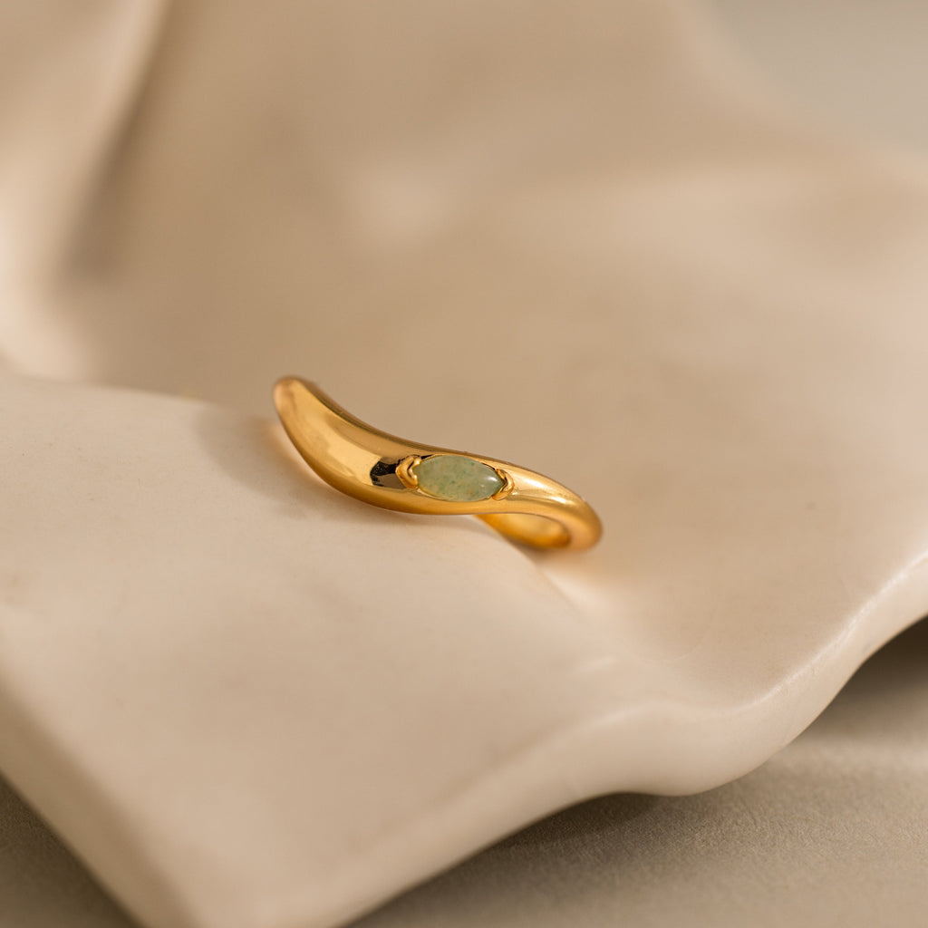 Zen Edelstein Kurven Ring – Luftli