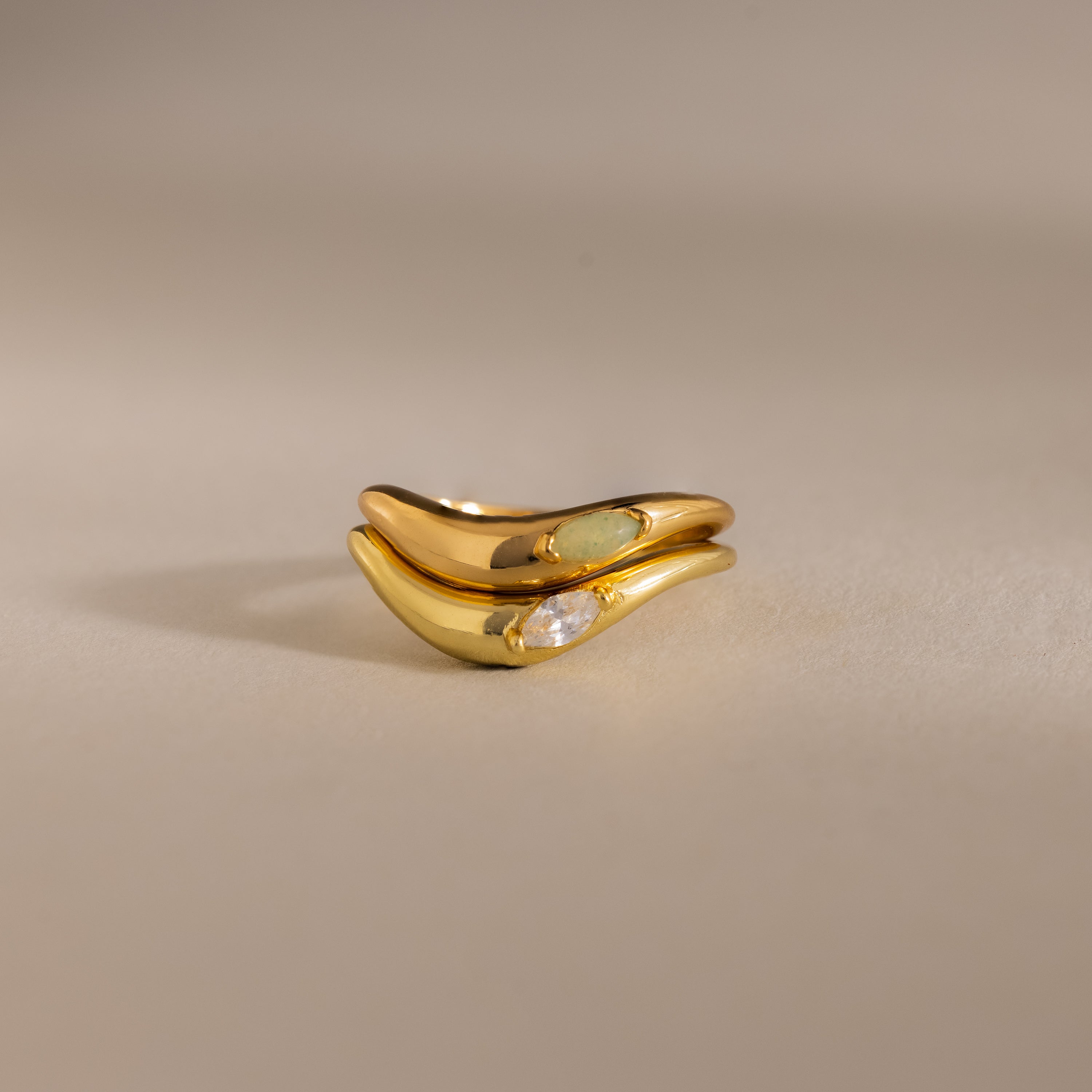 Zen Edelstein Kurven Ring – Luftli