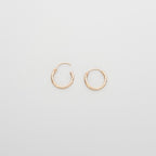 Simple hoop | solid gold - XS / S / M / L