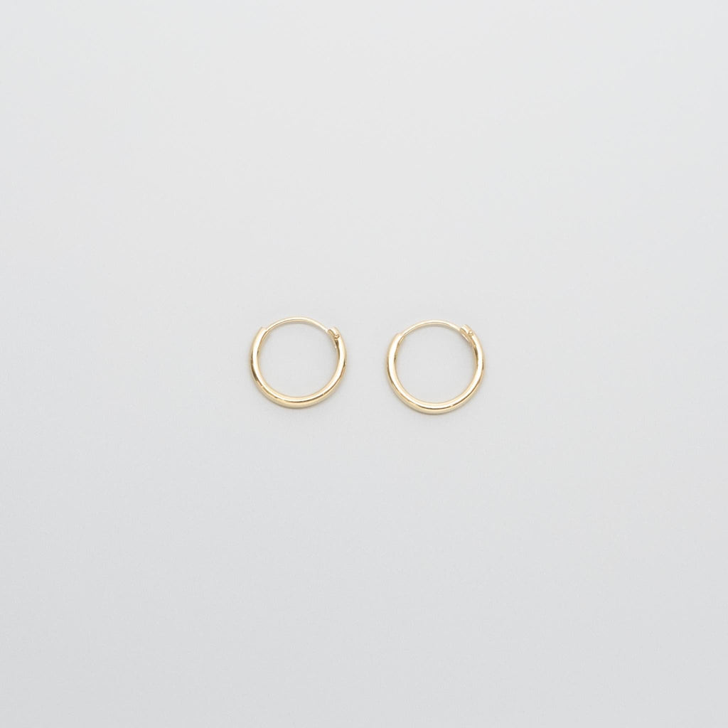 Simple hoop | solid gold - XS / S / M / L