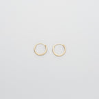 Simple hoop | solid gold - XS / S / M / L