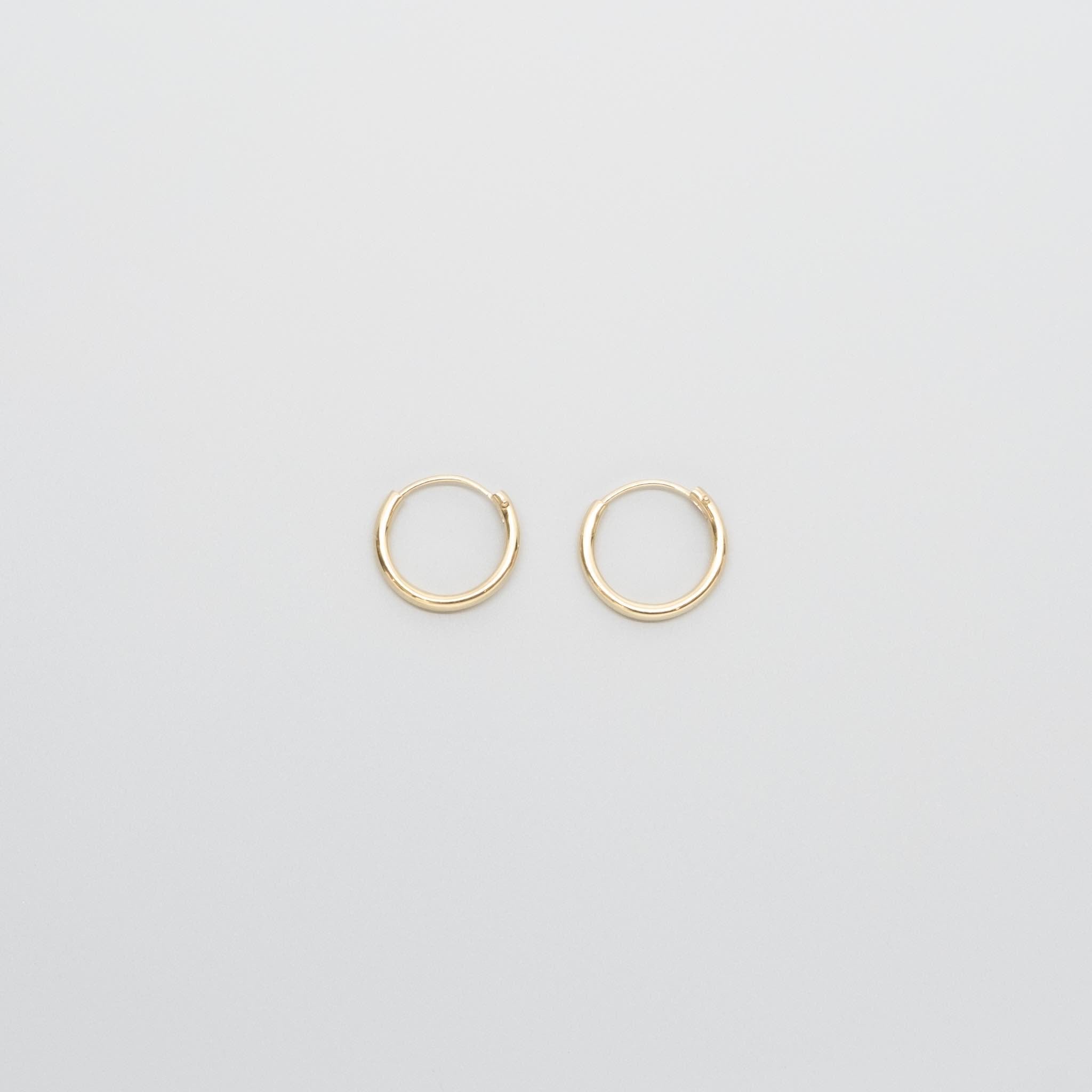 Simple hoop | solid gold - XS / S / M / L