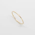Single diamond ring | solid gold