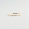 Twisted diamond ring | solid gold